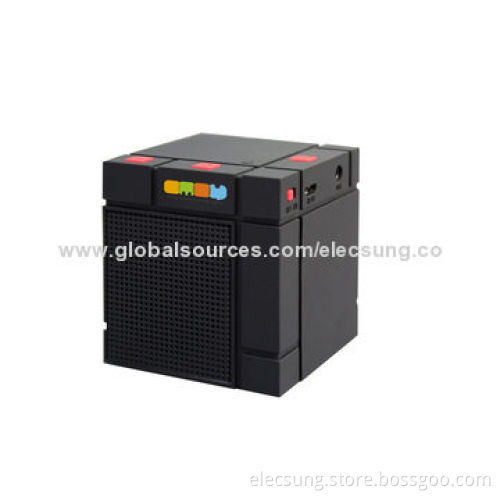 Tablet Portable Bluetooth Speakers for Smartphones, Aux-input, New Product, Cube Shape